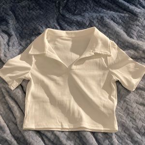 The color is white , it’s from SHEIN, the quality is good , has never been worn
